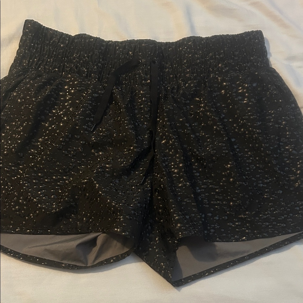 Black Bubbles Hi-Rise Bomber Shorts (XXL)